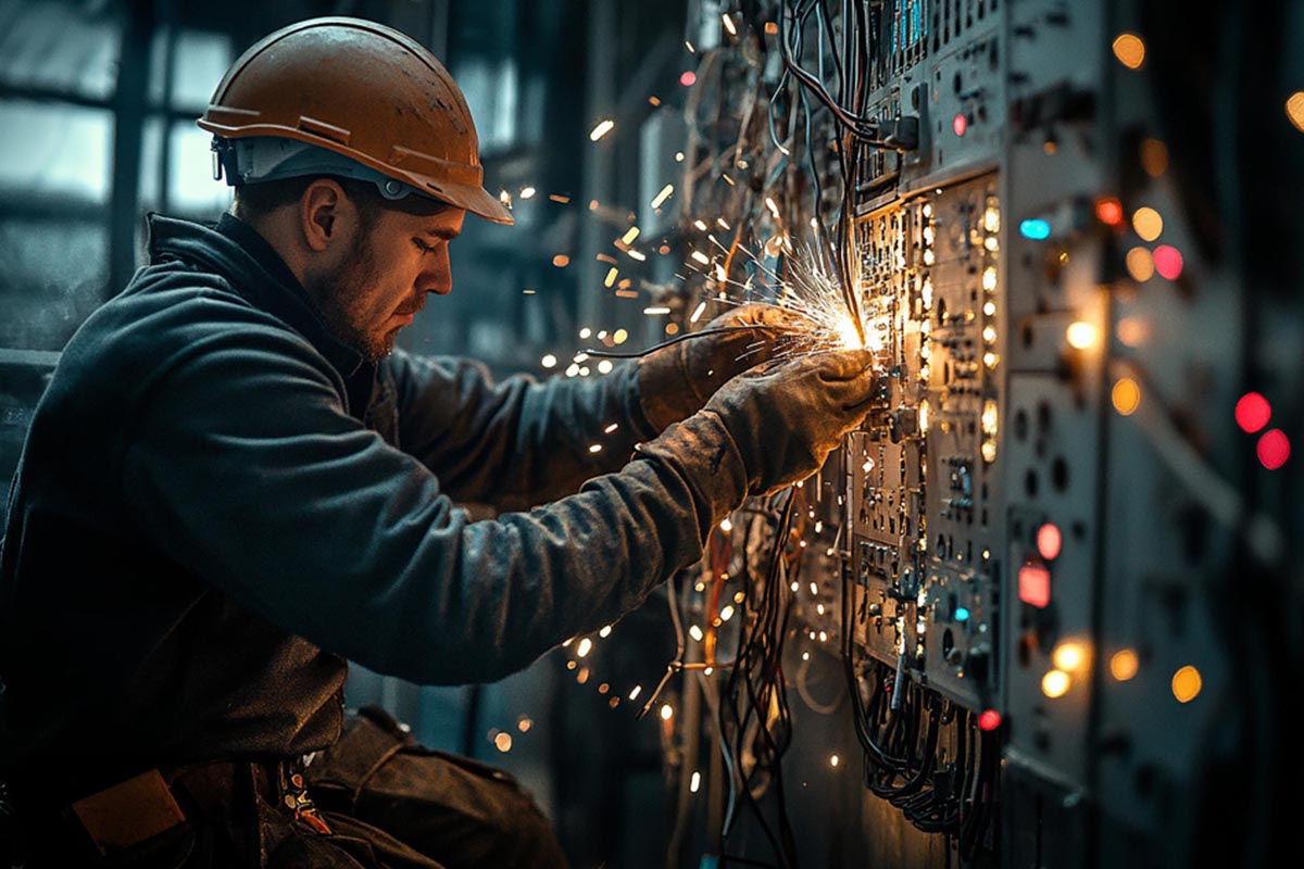 Modern Corporate Building Electrical Infrastructure Setup
